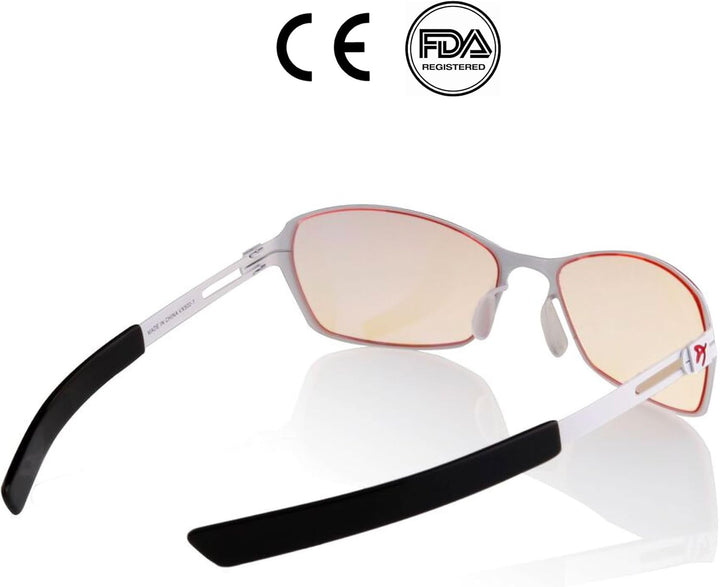 Arozzi Visione Blue Light Blocking Gaming/Office Glasses, Reduce Eye Soreness, Filters 99% of UV, He