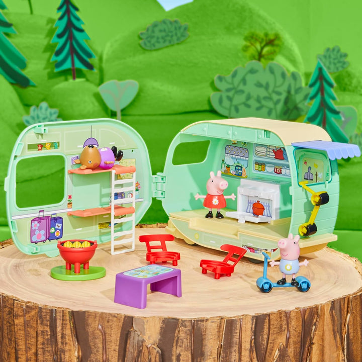 Peppa Pig Peppas Wohnanhänger Spielset, Rosa