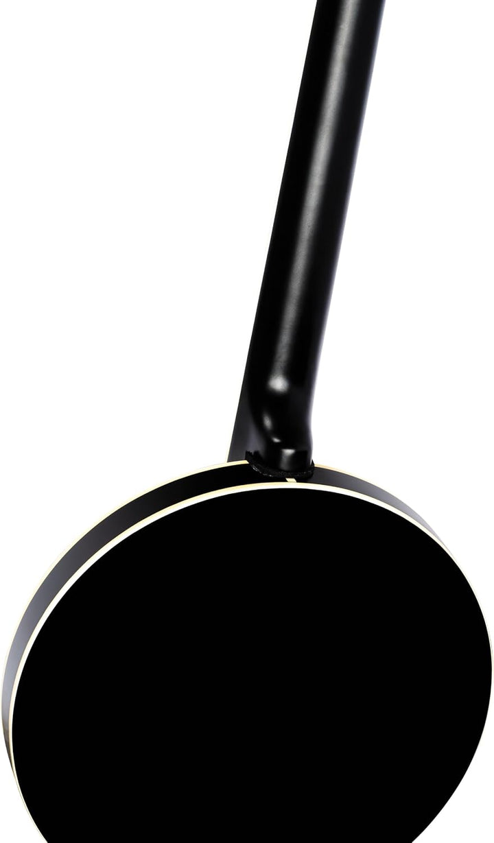 Ortega Raven Serie Banjo (6-Saiter, Pickup, Volume Regler, Luxus-Gigbag) schwarz, OBJE350/6-SBK