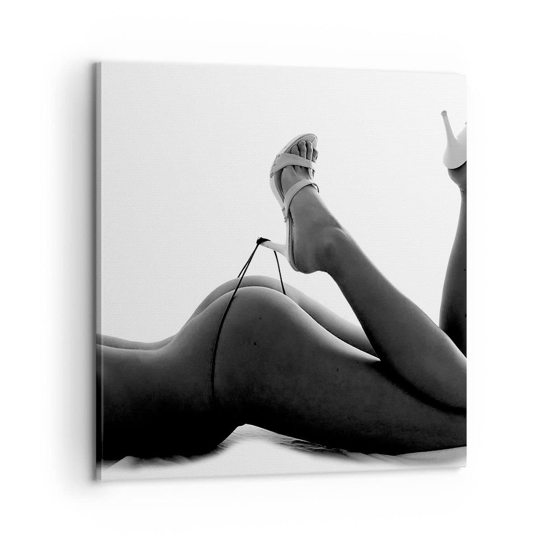ARTTOR Bilder auf Leinwand Frau Akt Pose Leinwandbild mit Rahmen 60x60cm Wandbilder Dekoration Wohnz