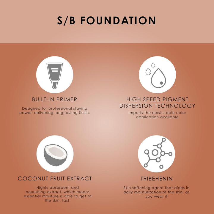 TEMPTU S/B FOUNDATION / 30ML (03 Ivory) 30 ml (1er Pack) 03 Ivory, 30 ml (1er Pack) 03 Ivory