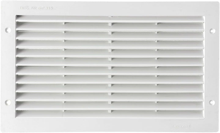 Die Belüftung par3823b Lüftungsgitter Kunststoff rechteckig 380 x 230 mm Einbauleuchte, weiss 370x13