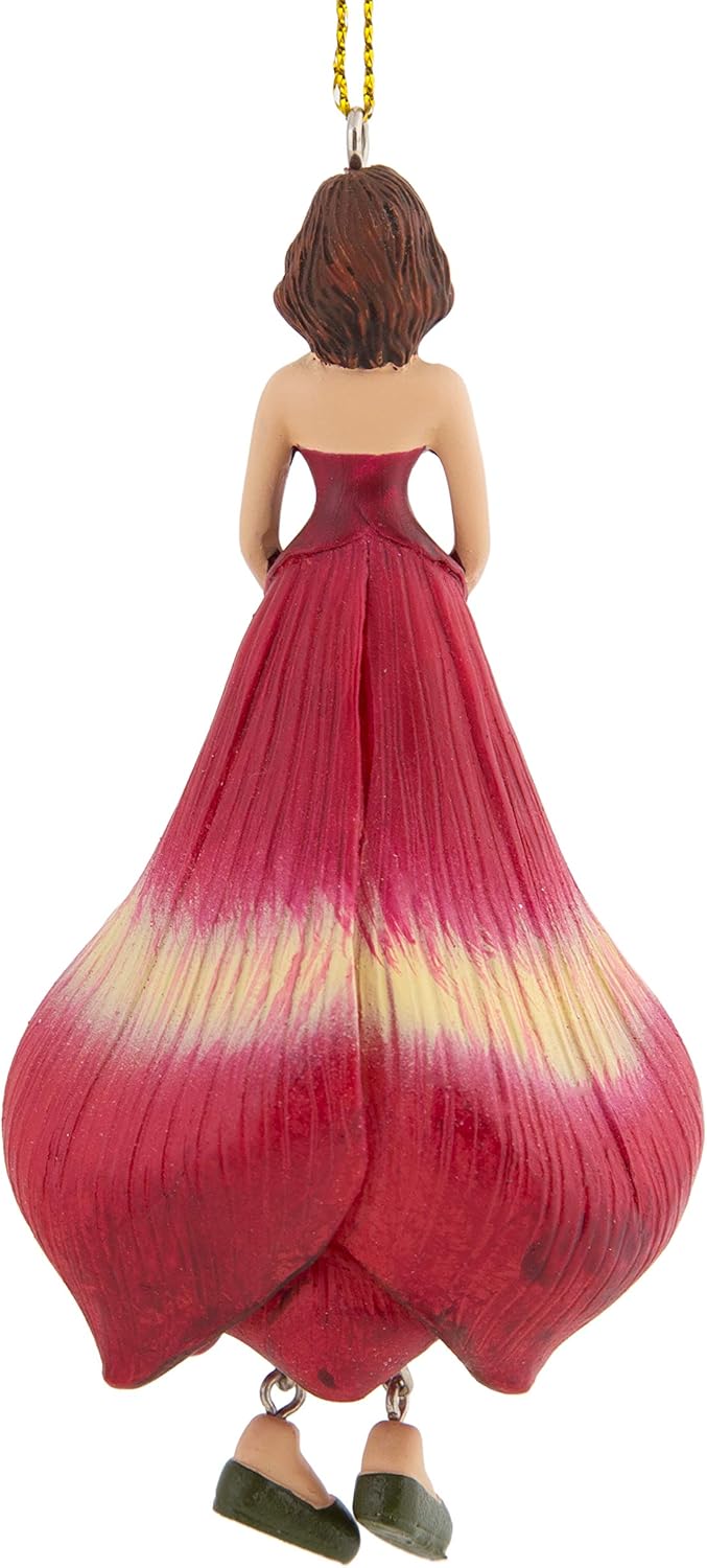 Blumenmädchen Amaryllis Dekofigur Blumen Garten Figur für Innen zum Hängen Flower Fairy Figur, Amary