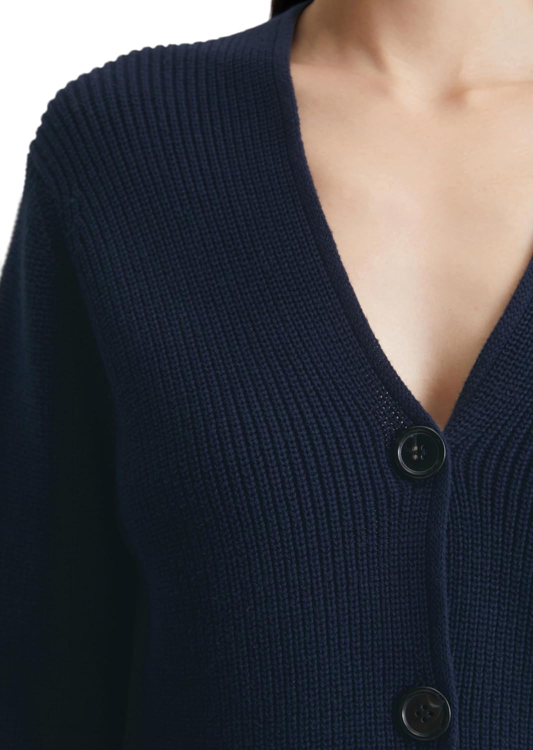 Marc O´Polo Damen Long Sleeve Cardigan Sweater XS Blau, XS Blau