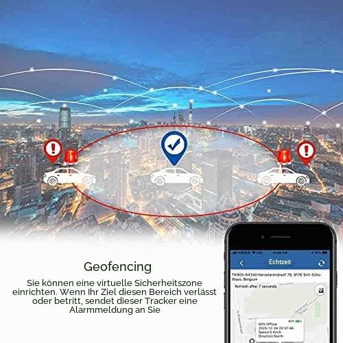 TKMARS GPS Tracker Auto Tracker für Auto 20000 Mah bis Zu 240 Tage Standby-Zeit GPS Tracker mit SIM