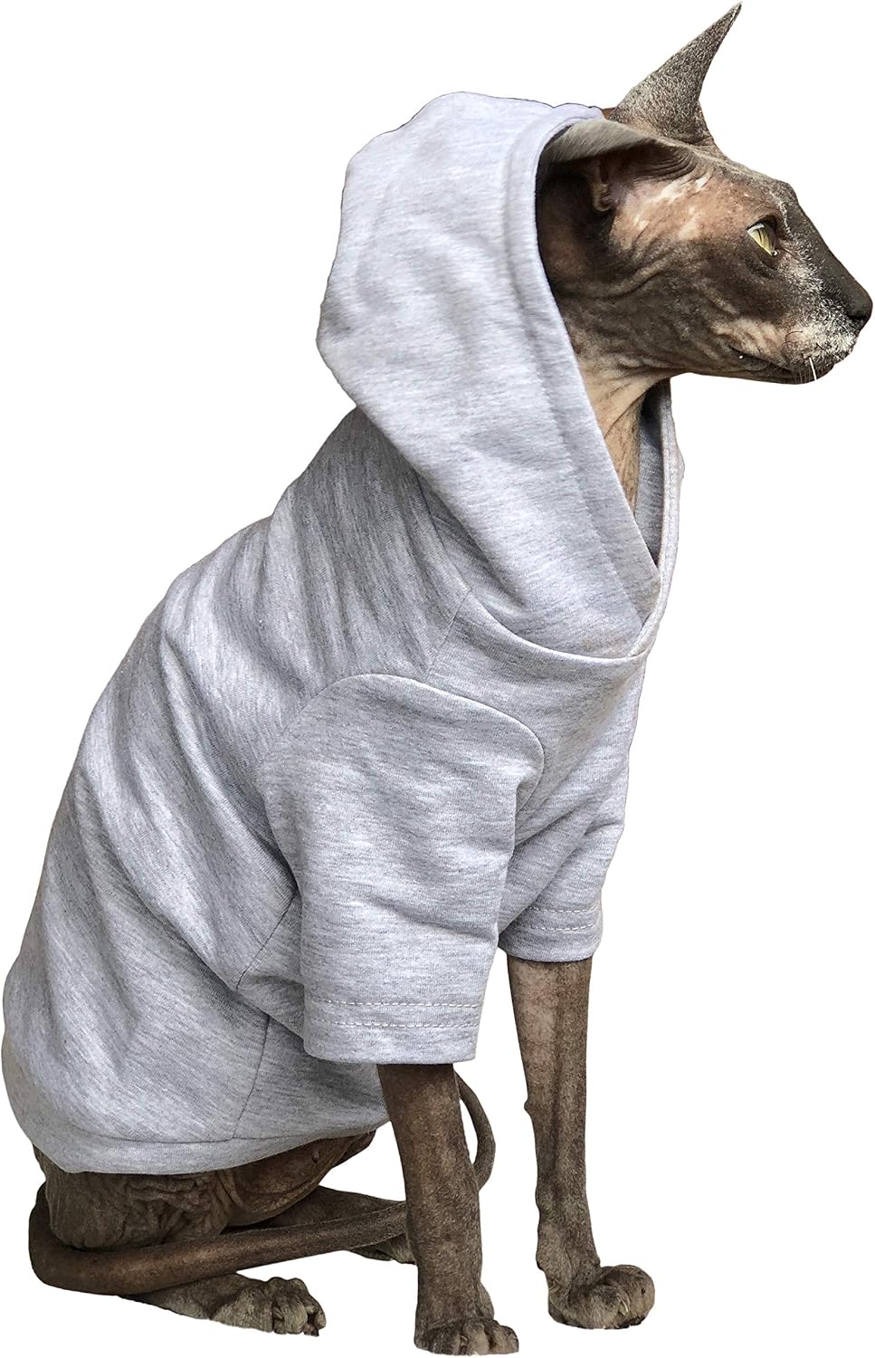 Katzen Kleidung Hoodie AtHome (S) Cloud Grey Small, Cloud Grey Small