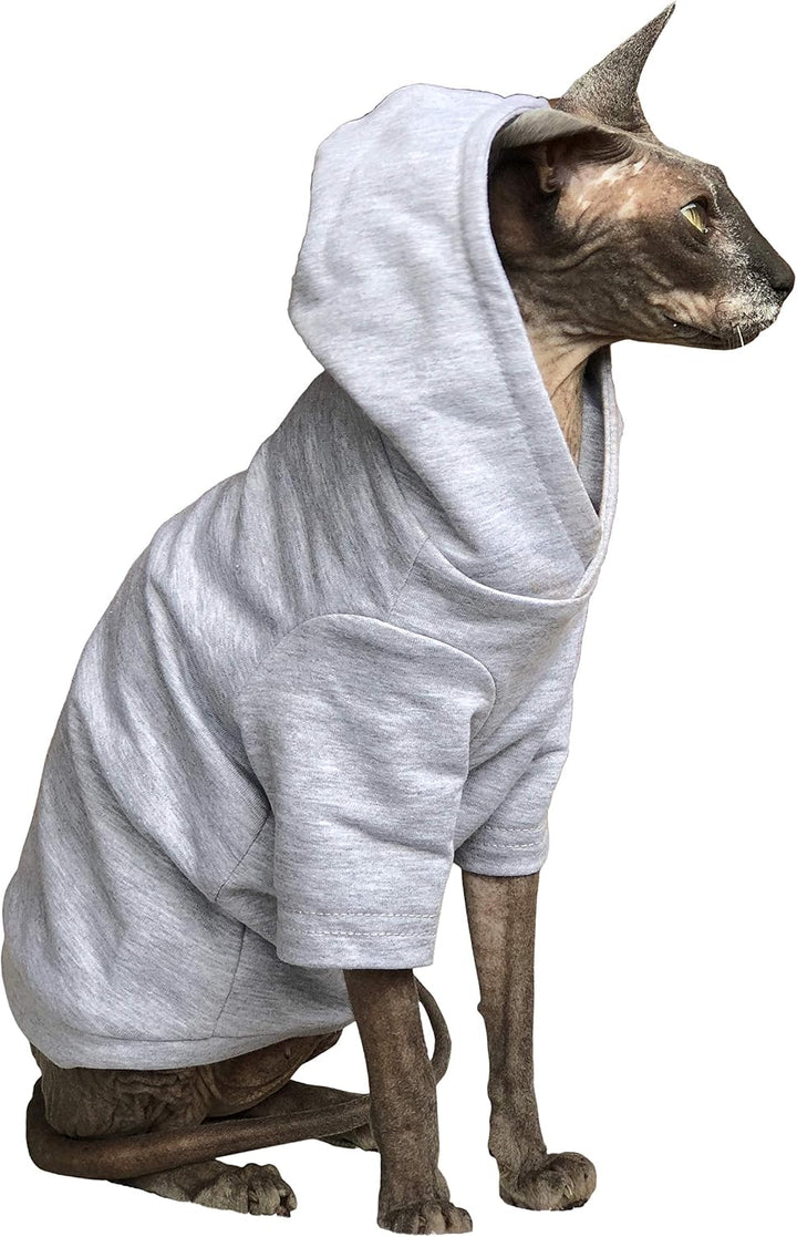 Katzen Kleidung Hoodie AtHome (S) Cloud Grey Small, Cloud Grey Small