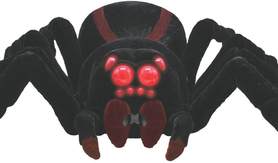 Lexibook, Ferngesteuerte realistische Tarantel/Spinne, 8 haarige Beine, 2 Mandibeln, Lichteffekte in