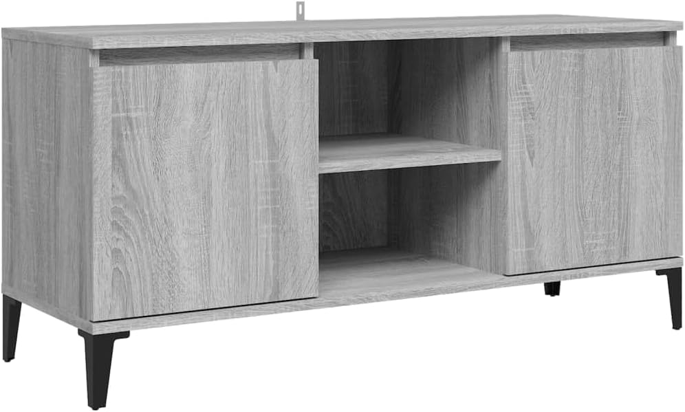 vidaXL TV Schrank mit Metallbeinen Lowboard TV Möbel Tisch Board Sideboard Fernsehtisch Fernsehschra