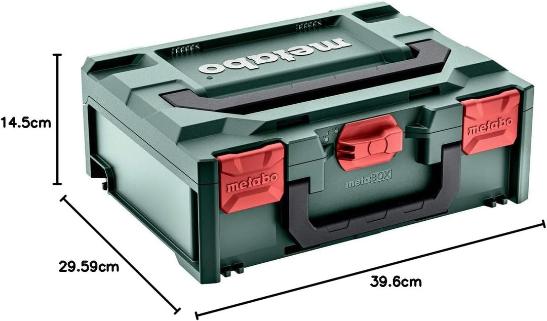 Metabo metaBOX 145, leer (626883000) Abmessungen: 396 x 296 x 145 mm, Koffervolumen: 11.2 l, Max. Tr