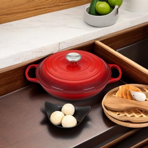Le Creuset Signature Gusseisen Gourmet-Profitopf, Rund, Ø 26 cm, 2,2 l, Für alle Herdarten inkl. Ind