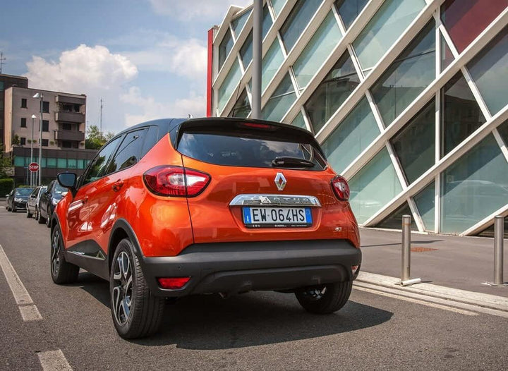 Fussmatten Captur I 2013-2019, passgenau, Absatzschoner aus verstärktem Gummi und Befestigungsknöpfe
