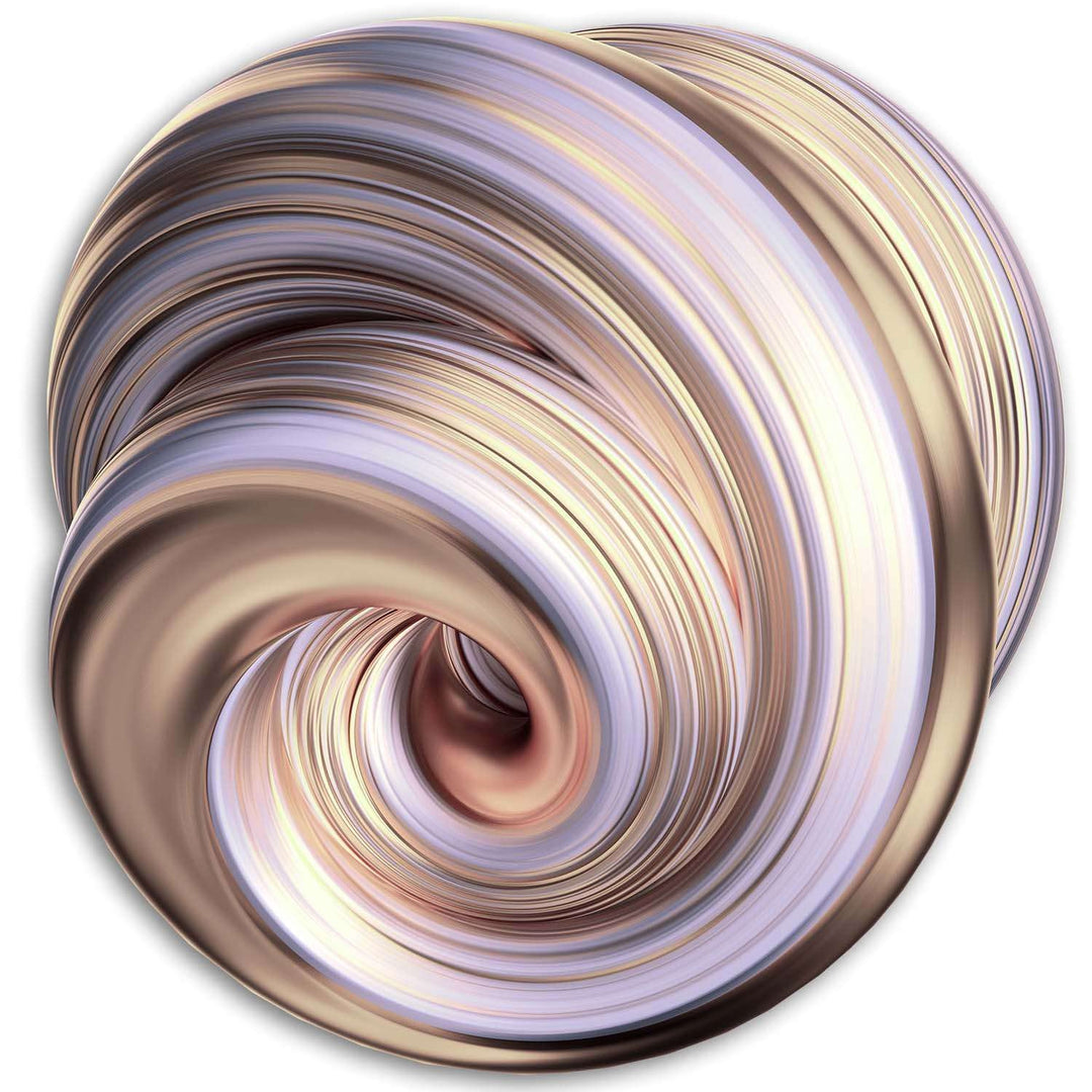 Startonight Bild auf Acrylglas - Lila Spirale - Modernes Acrylglasbild Deko 60 cm Ø 60 CM Lila Spira