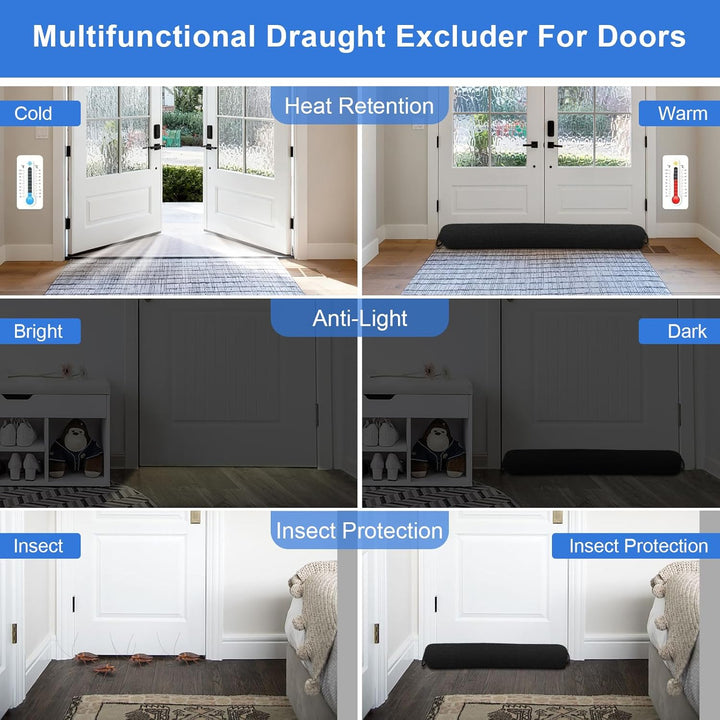 Zugluftstopper für Türen - 82cm Schwerer Tür Zugluftstopper Windstopper, Türluftstopper für Schutz,