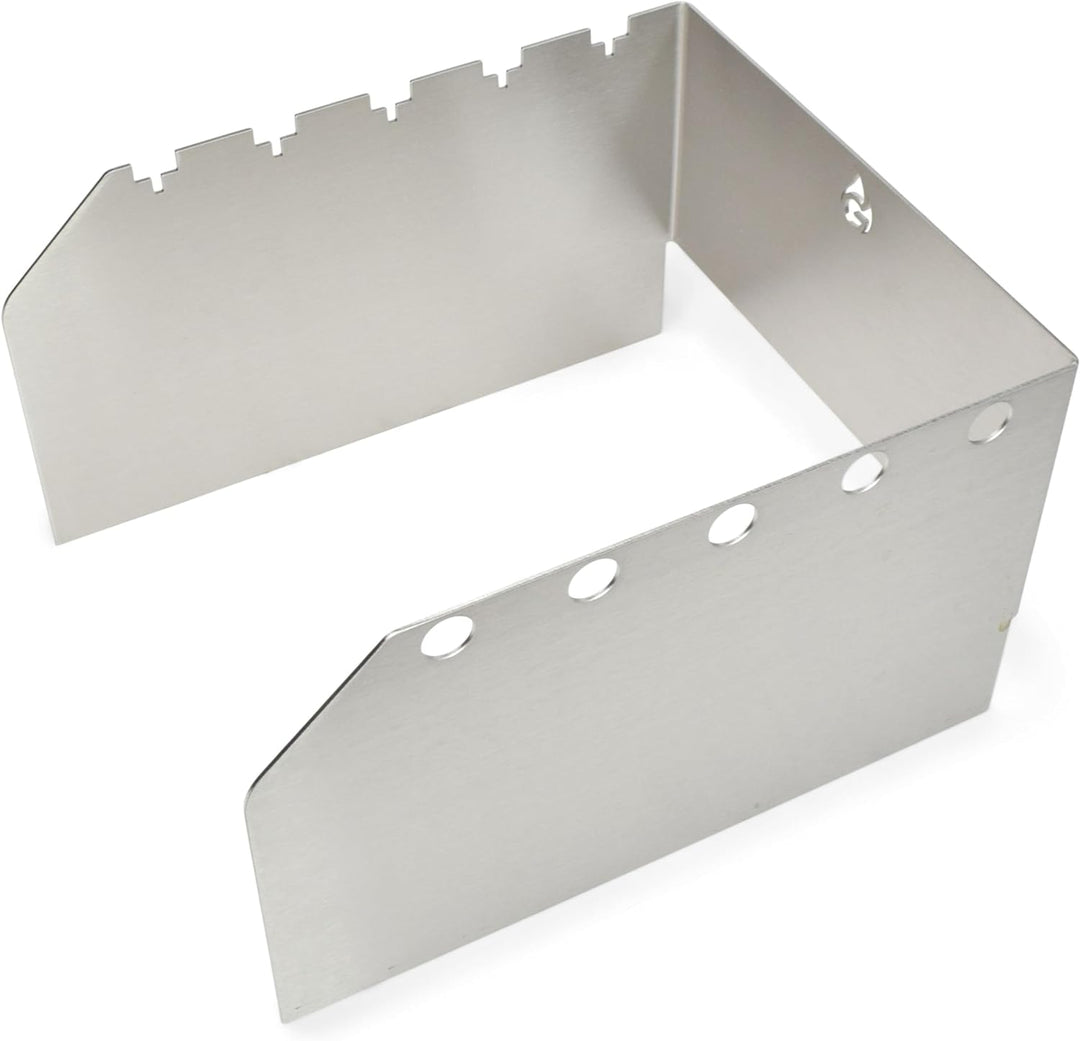 Grillrost.com Das Original Edelstahl Windschutz und Spiesshalter | für Napoleon kleine Sizzle Zone (