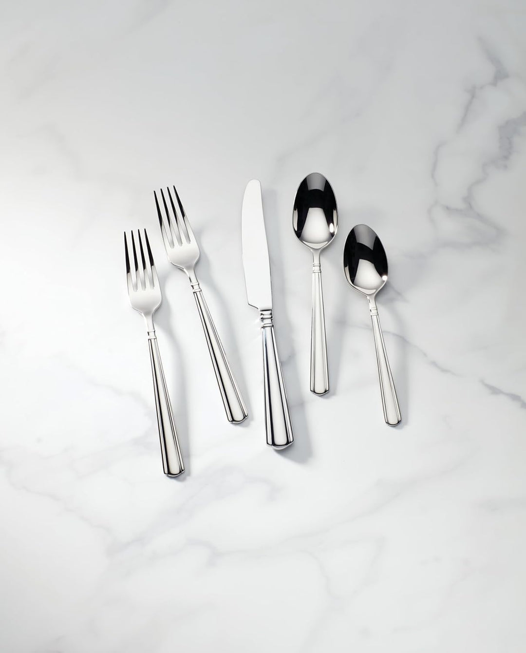 LENOX 890906 Piece Flatware Amber Hill Besteck-Set, 65-teilig, Edelstahl, metallisch Bernstein, Hüge