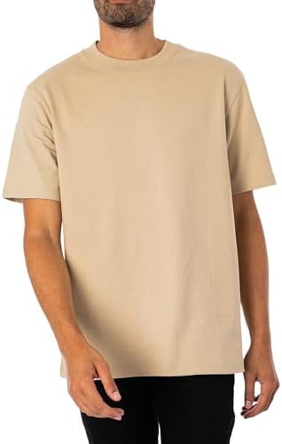 HUGO Herren Dapolino Relaxed-Fit T-Shirt aus Baumwolle mit Logo-Print XXL Beige281, XXL Beige281