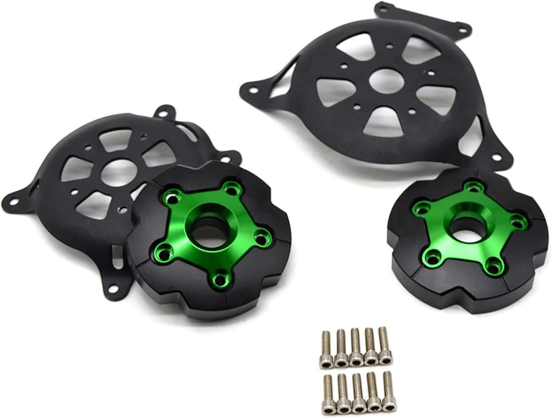 Motorrad Links & Rechts Motor Stator Schutzhülle für Z800 2013 2014 2015 2016 Z750 2008-2016 (Grün),