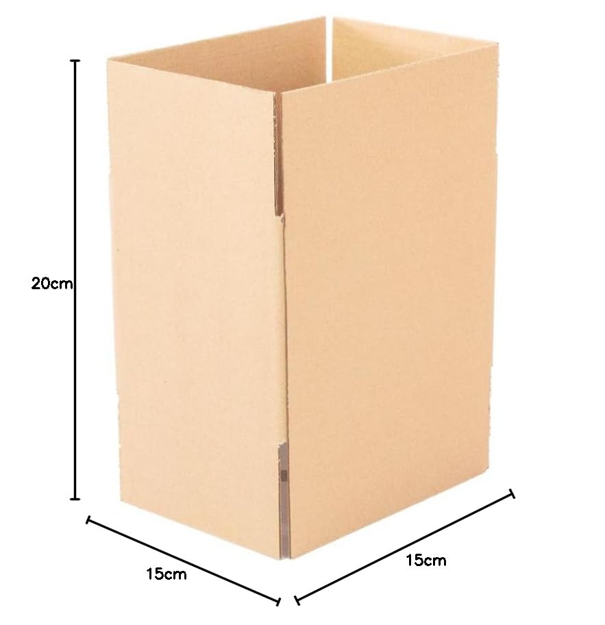 Only Boxes, Packung mit 25 Versandkartons zur Aufbewahrung von Versandkartons, einfacher Kanal, vers