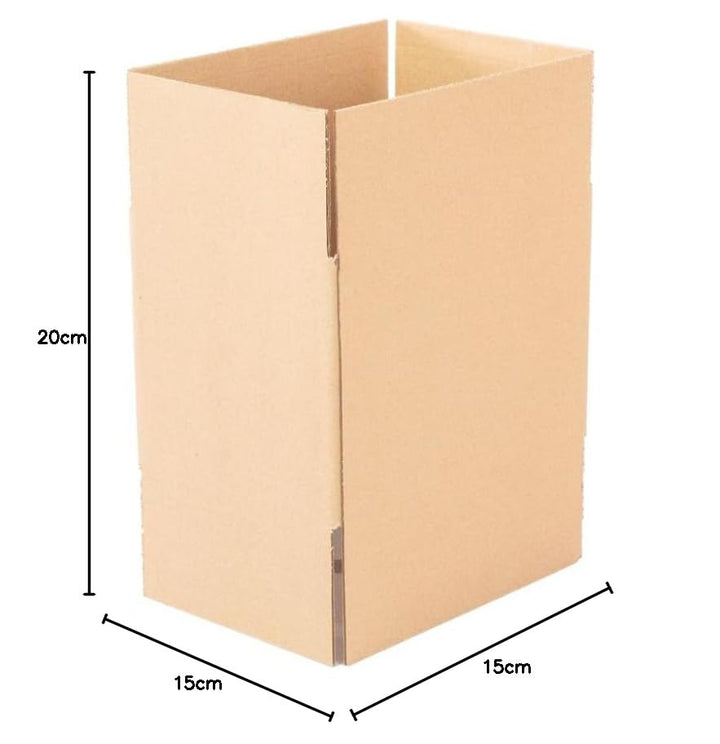 Only Boxes, Packung mit 25 Versandkartons zur Aufbewahrung von Versandkartons, einfacher Kanal, vers