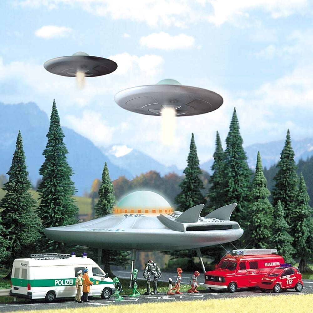 Busch Environnement – BUE1010 – Modelleisenbahn – Untertasse fliegend UFO