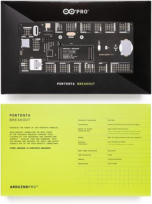 Arduino Portenta Breakout [ASX00031] – Arduino Pro Family Ethernet RJ45 bis zu 1 Gbit/s – kompatibel