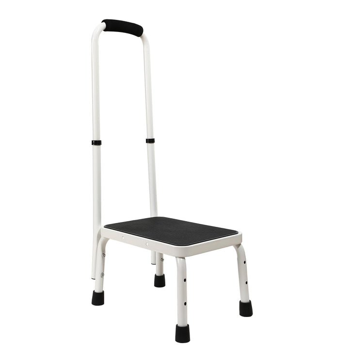 Sattiyrch Tritthocker mit Griff für Ederly, stabiler und leichter Hocker mit rutschfester Plattform,