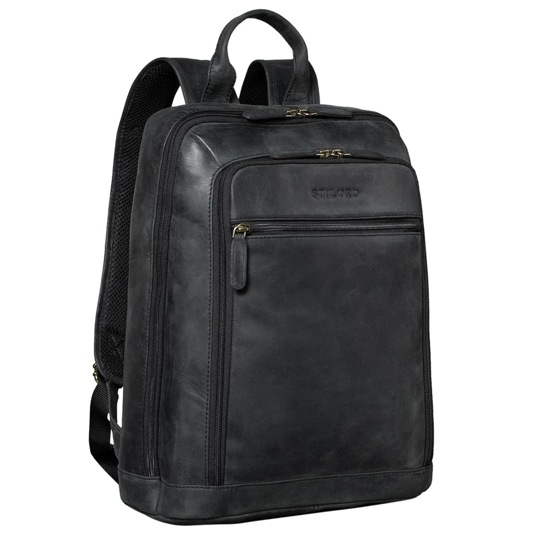 STILORD 'Watson' Laptop Rucksack 15.6 Zoll Leder Backpack Business Lederrucksack Herren Rucksack XL