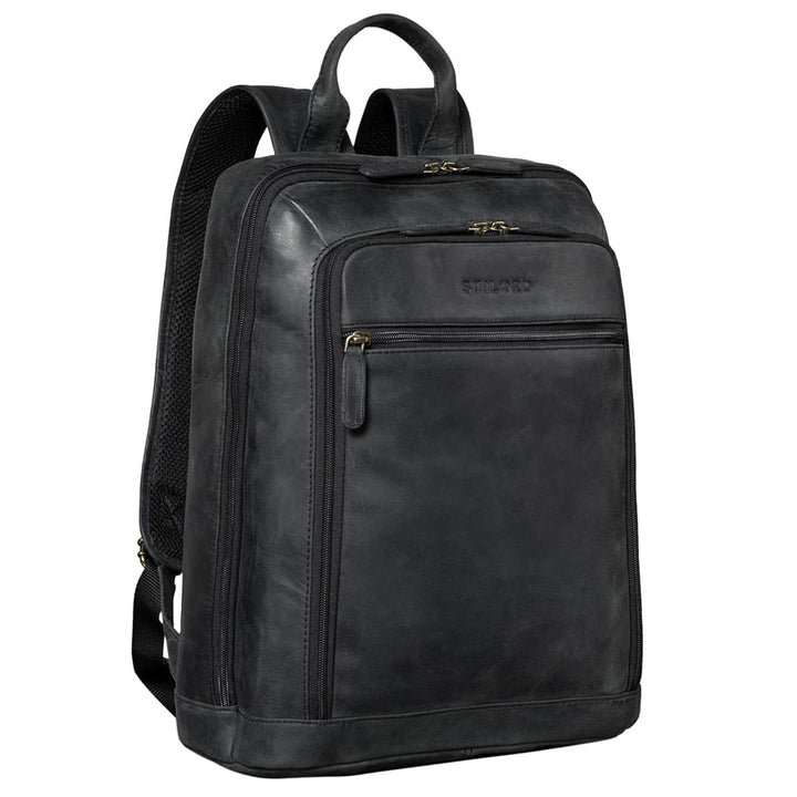 STILORD 'Watson' Laptop Rucksack 15.6 Zoll Leder Backpack Business Lederrucksack Herren Rucksack XL