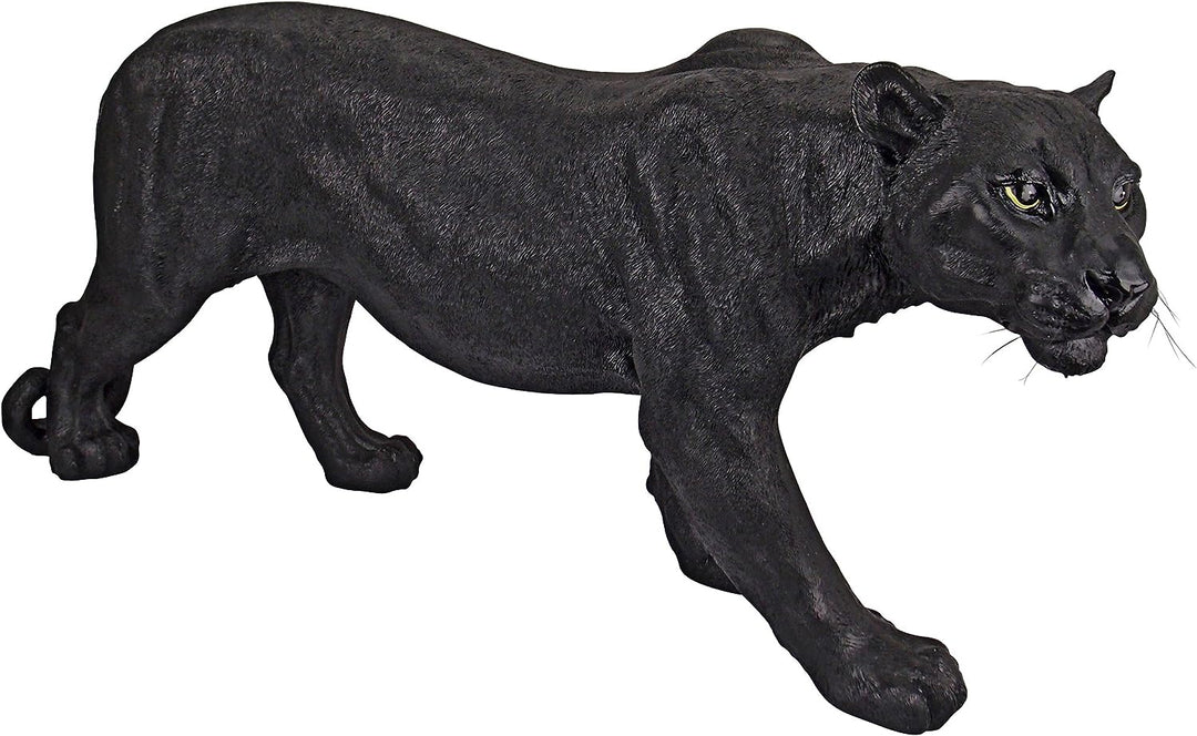 Design Toscano Raubtier im Schatten, Schwarzer Panther - Gartenfigur Large, Large