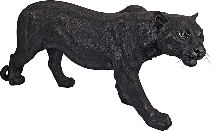 Design Toscano Raubtier im Schatten, Schwarzer Panther - Gartenfigur Large, Large
