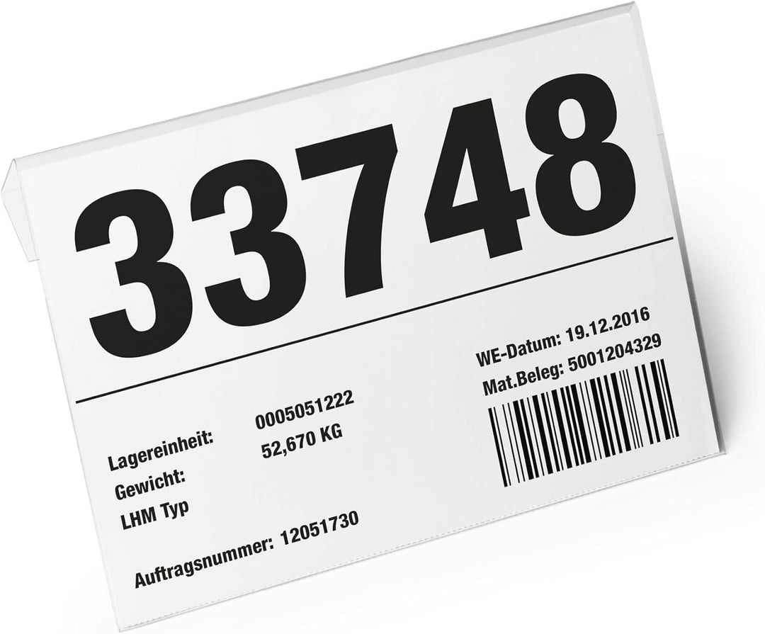 Durable Kennzeichnungstasche HARD COVER mit Falz A5 quer, Packung à 10 Stück, transparent, 116219 A5