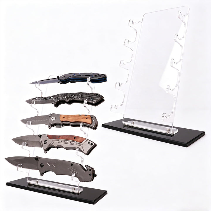 ERMMZHZW Taschenmesser-Display, Taschenmesser-Halter, Taschenmesser-Aufbewahrung, Acryl-Messer-Präse