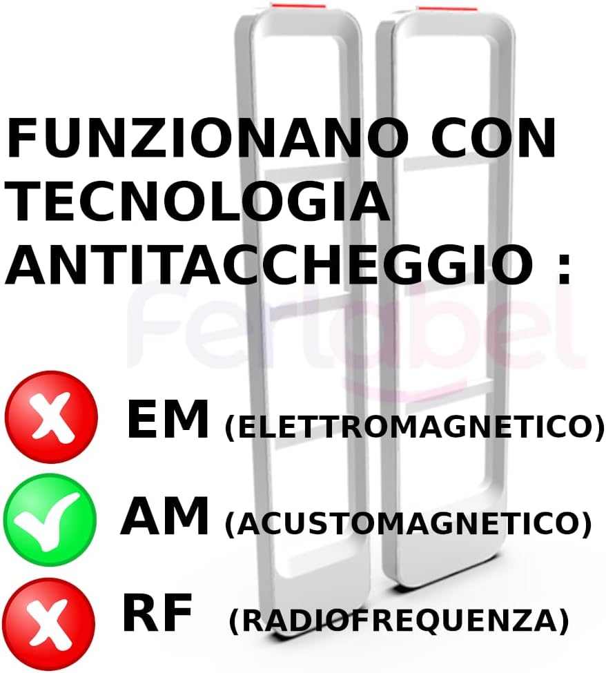 Selbstklebende DR am acustomagnetica Falsch Barcode 58 kHz Kompatibel mit Sensormatic (5000 Stück)