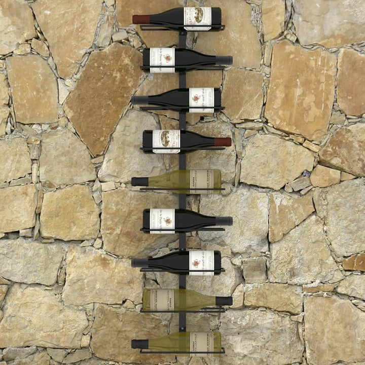 vidaXL Wand Weinregal für 9 Flaschen Flaschenregal Flaschenhalter Wandregal Hängeregal Flaschenständ