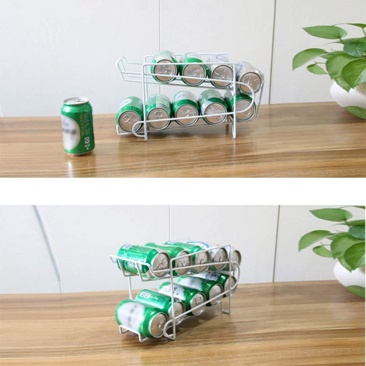 Dosenspender Double-Layer Dosen Lagerregner Cans Rollhalter Kühlschrank Getränke Rack Dosenhalter Kü