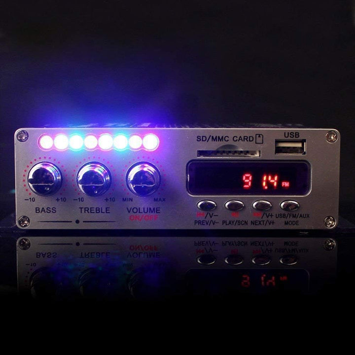 DollaTek 12V Hallo-Fi Digital Stereo Audio Verstärker USB SD DVD FM Audio Stereo Radio MP3 Lautsprec
