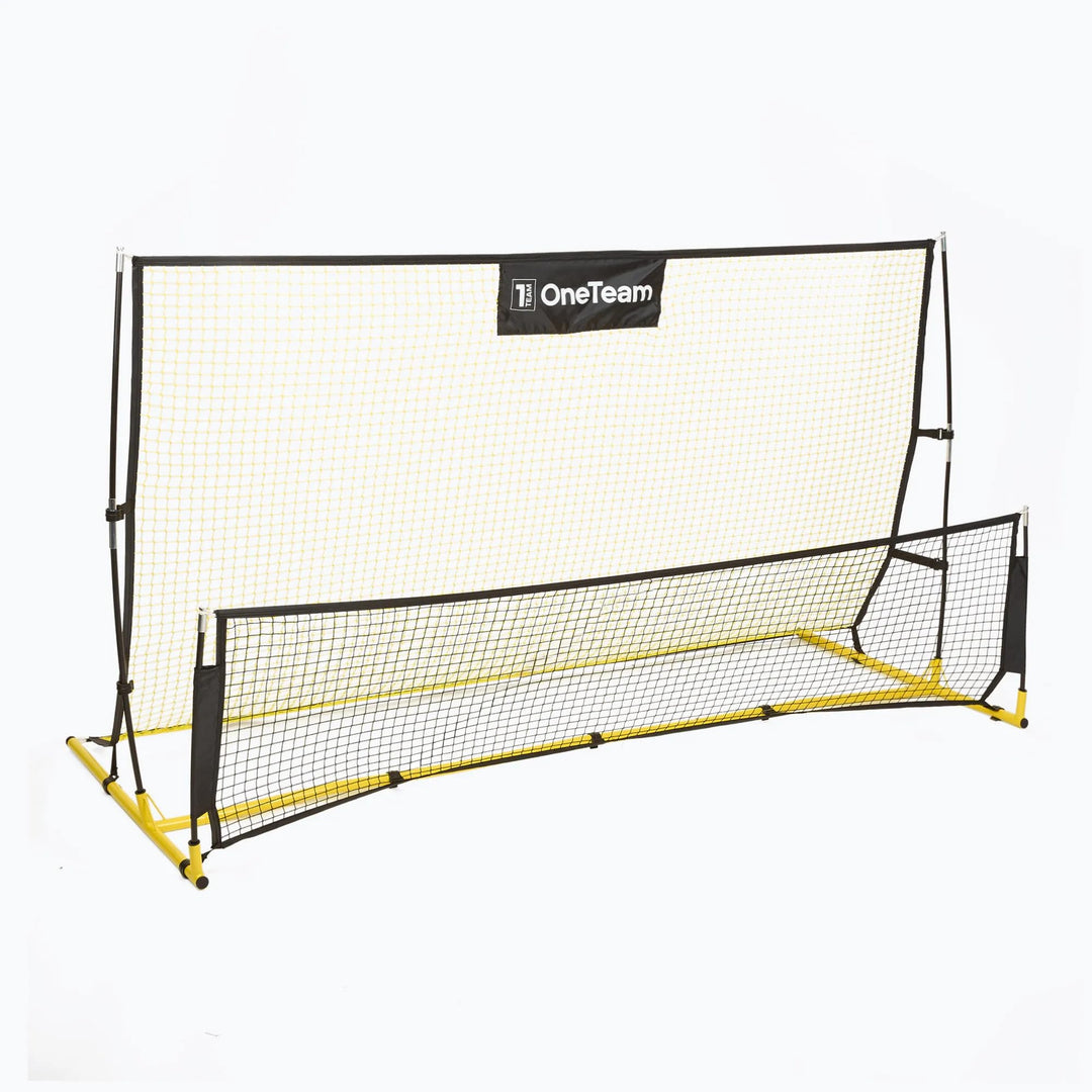 OneTeam Echo Fussball Rebounder – 2 Netze, verstellbar, inkl. Tasche