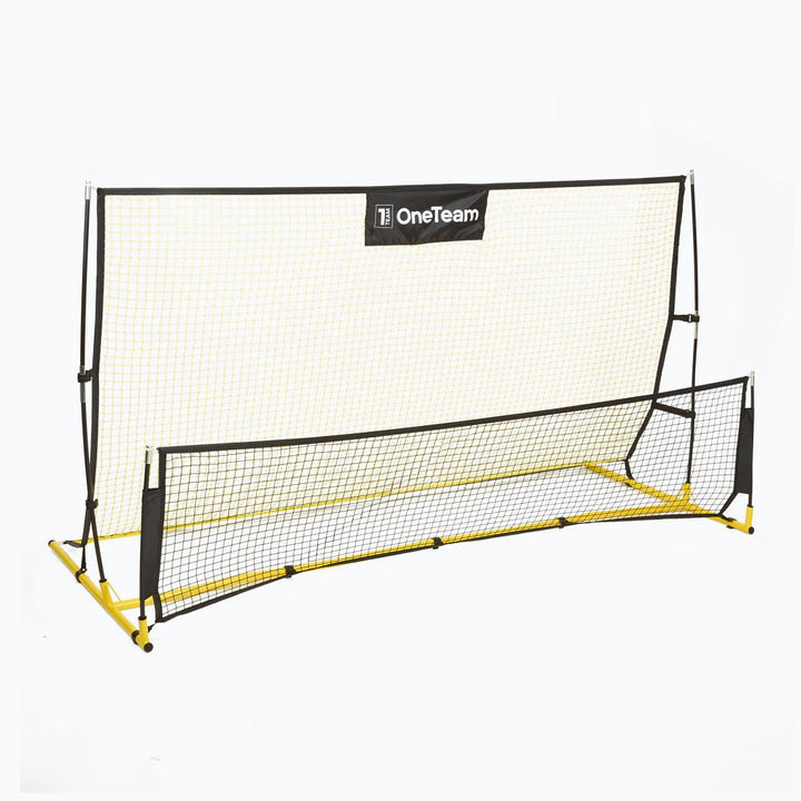 OneTeam Echo Fussball Rebounder – 2 Netze, verstellbar, inkl. Tasche