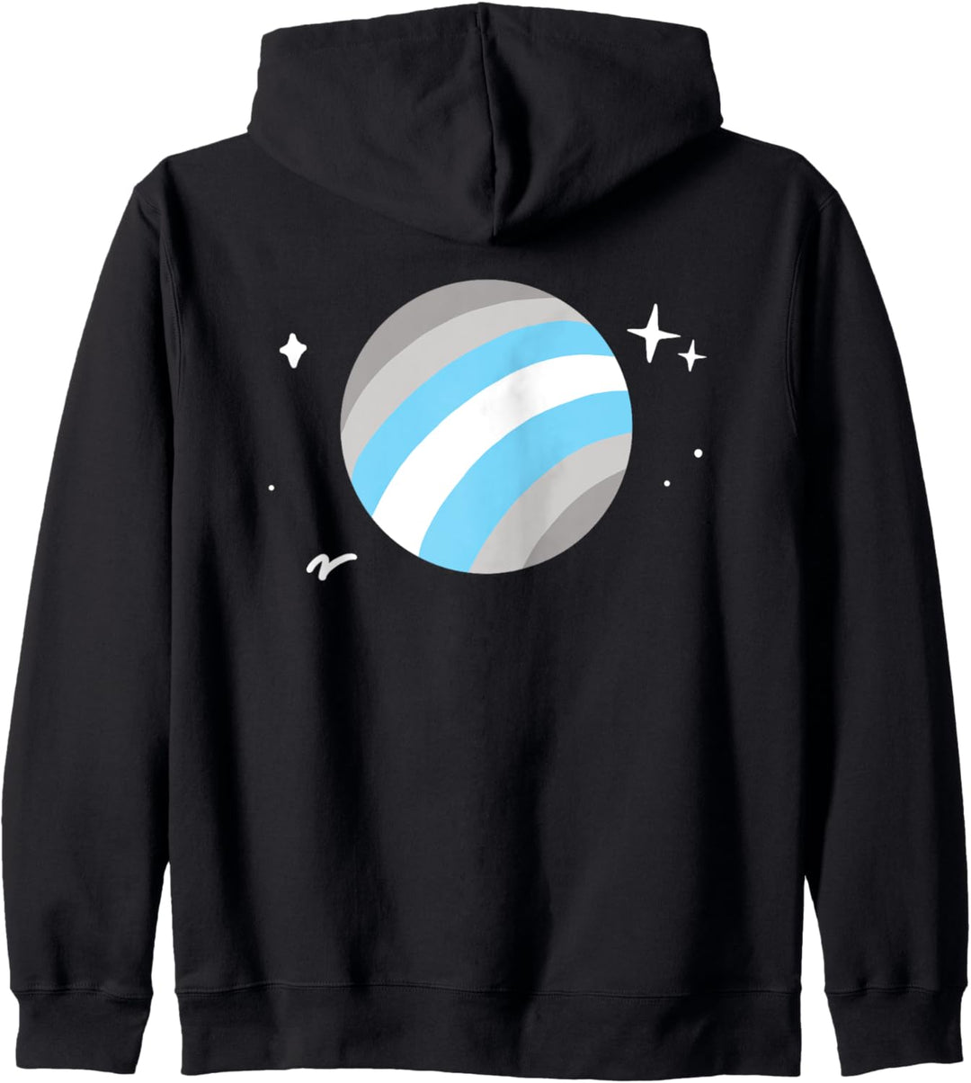 Demiboy Planet LGBTQIA Pride Flagge Weltraum Non-Binary Kapuzenjacke