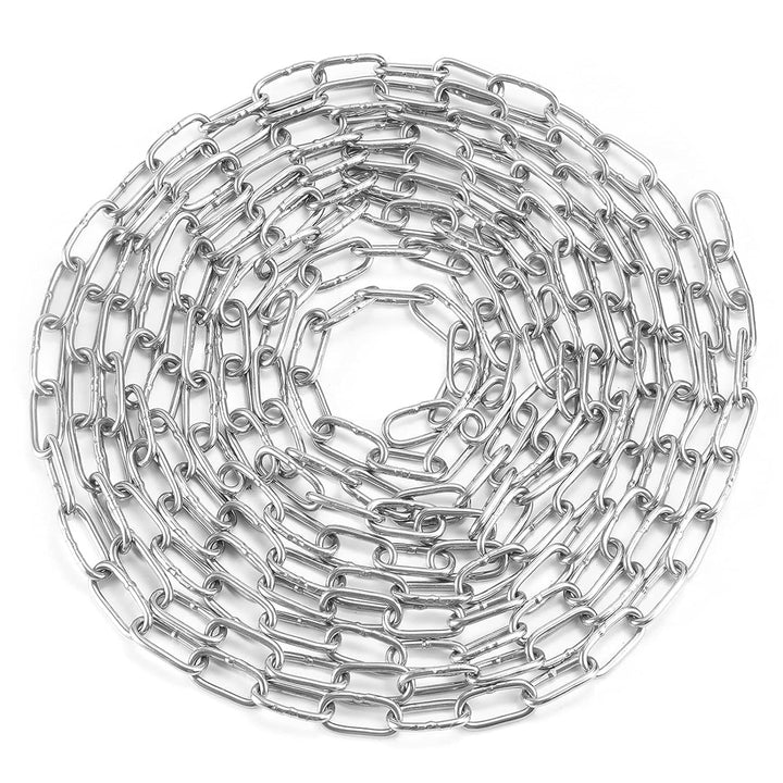 hannger Kette Edelstahl Verlängerungskette - 5m Φ3mm Metall Hänge Sicherheits Spulen Massivkette bis