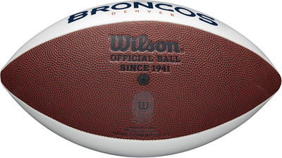 Wilson NFL Logo Autograph Football Autogramm, Live Autogramm von Live Signatur, Autogramm, Live Auto