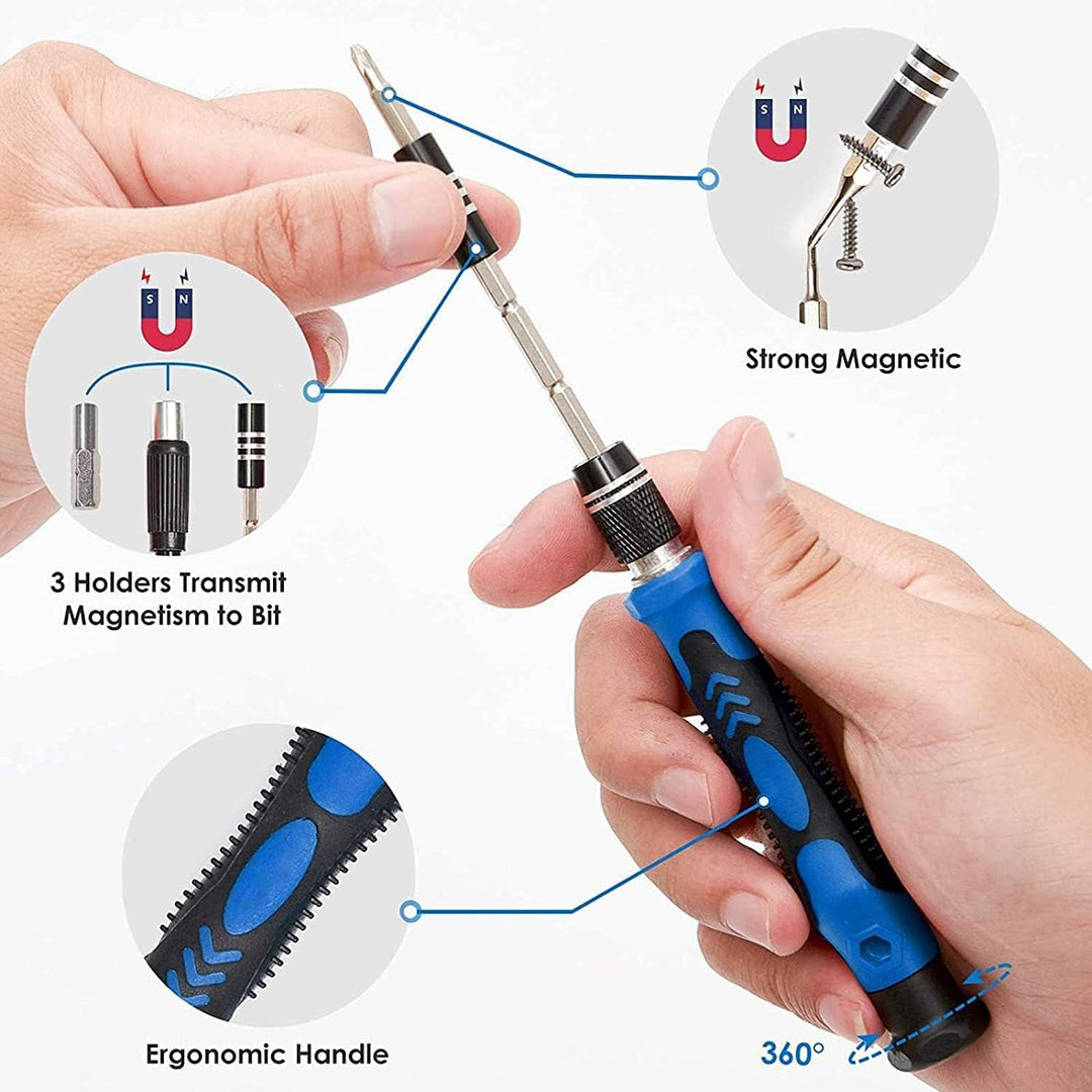 Schraubendreher Sets 142-Stück Elektronik Präzisionsschraubendreher mit 120 Bit Magnetic Repair Tool