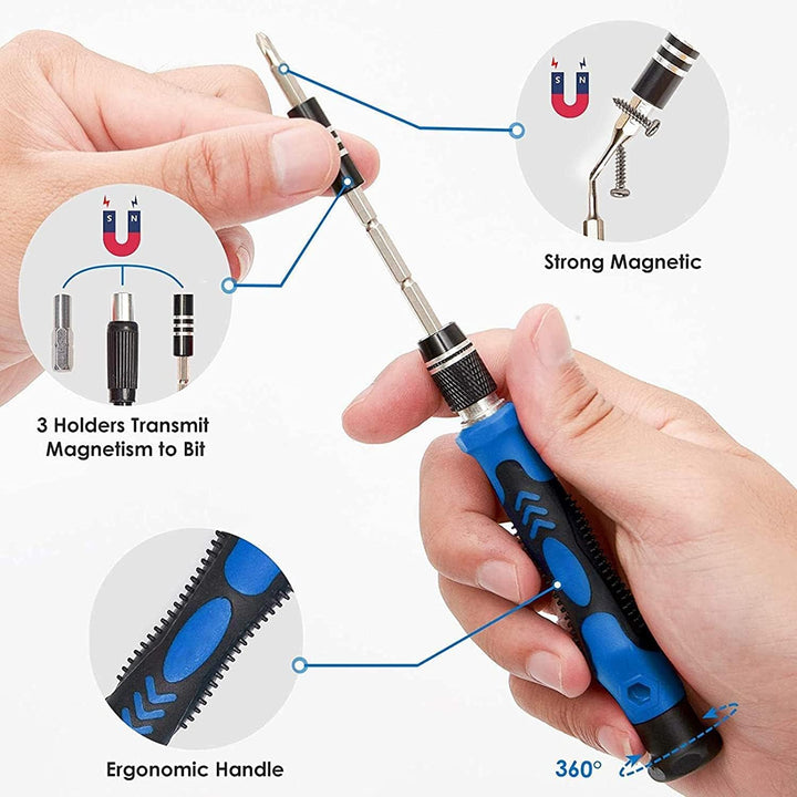 Schraubendreher Sets 142-Stück Elektronik Präzisionsschraubendreher mit 120 Bit Magnetic Repair Tool