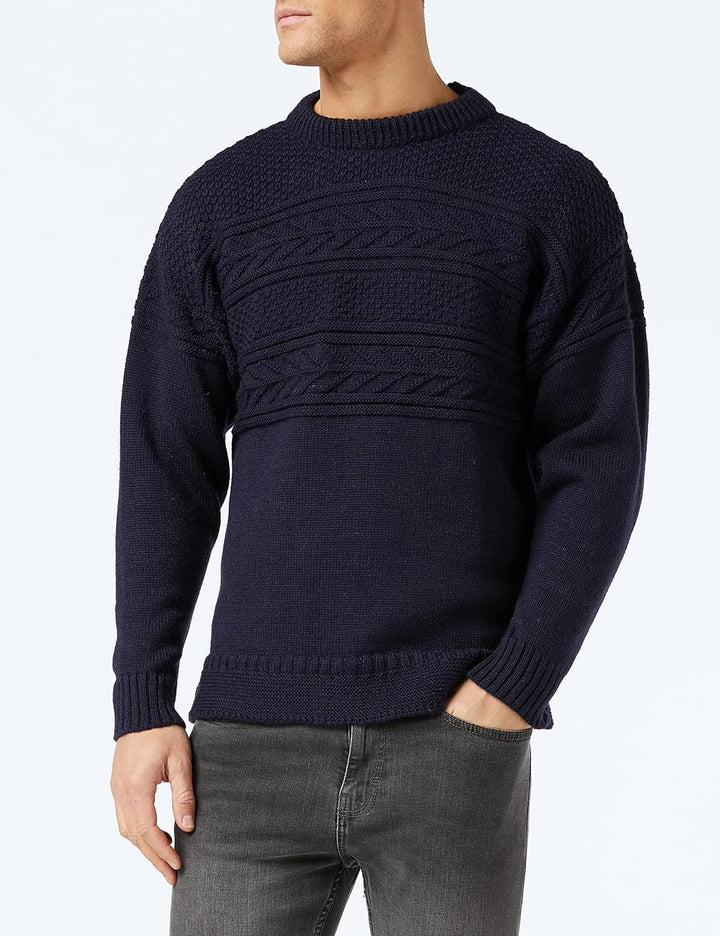 Nauticalia Rundhalsausschnitt Guernsey Navy 2XL, XXL Navy XXL, Navy XXL