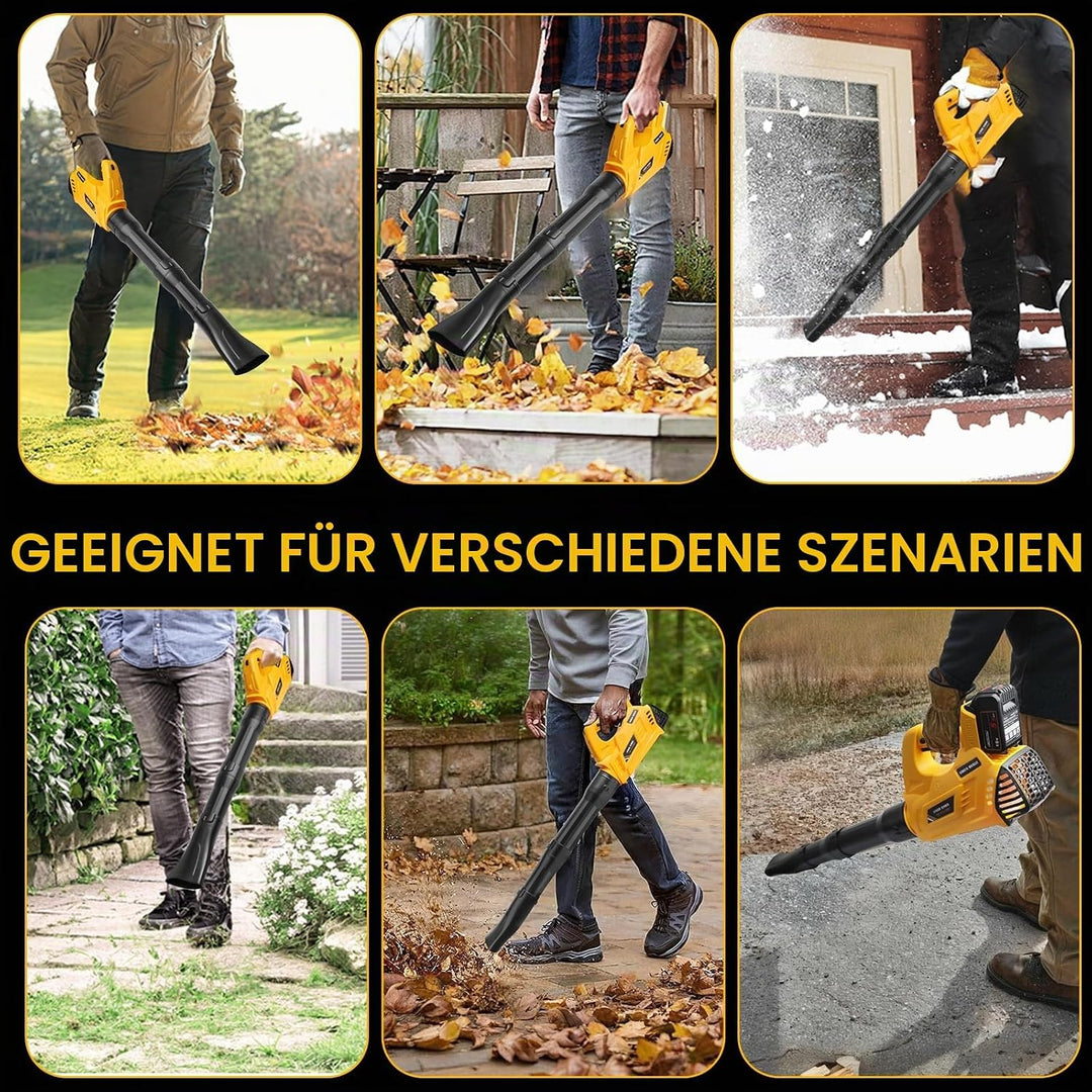 Akku-Laubbläser für Dewalt Akku 18V für Garten &amp; Rasen-Staub (ohne akku) | 6-stufig,Einrastfunktion,
