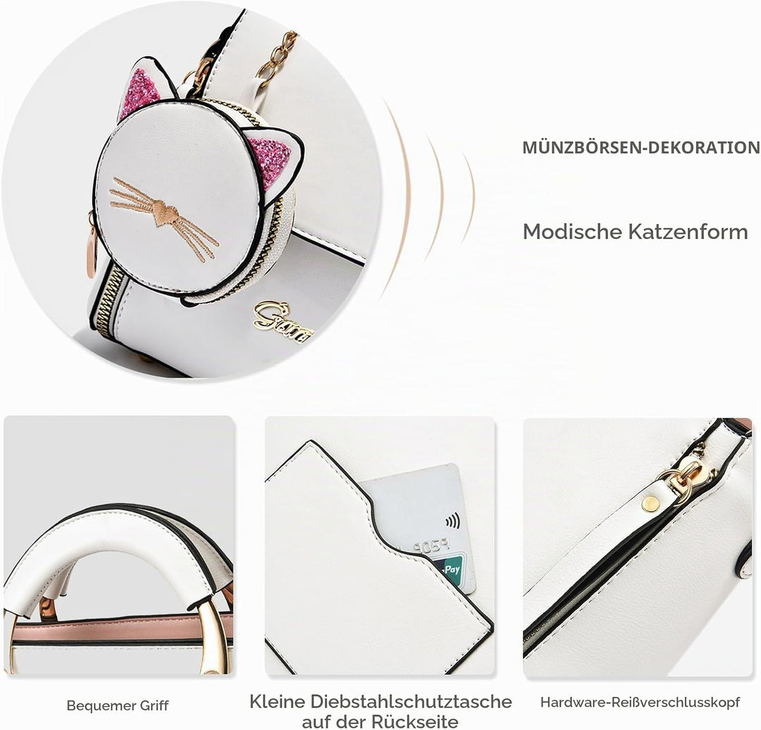 NICOLE &amp; DORIS Frauen Umhängetasche Klein Tasche Mode Handtaschen Damen Kuriertaschen Handytasche Mä