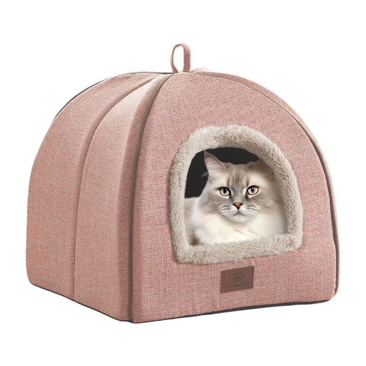 Katzenbett für Indoor-Katzen - Katzenhöhlenbetten Katzenhaus Katzenzelt mit abnehmbarem waschbarem P
