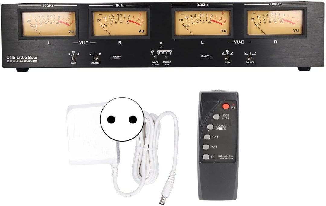4 -Wege Vu Meter 3 Gain XLR Switcher Ein Soundindikator 100? 240 V US -Stecker TOR 100? 240V US Stec