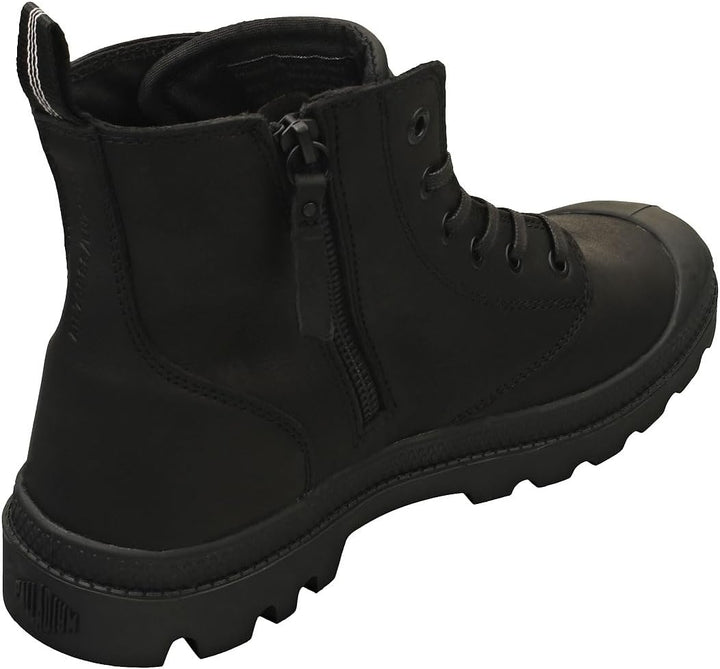 Palladium Unisex Pampa Zip Leather Sneaker Boots 44.5 EU Schwarz, 44.5 EU Schwarz